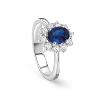 Anello Salvini Donna LOVE for COLOR in Oro bianco Zaffiro blu 20099168